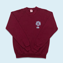 Lade das Bild in den Galerie-Viewer, Jerzees Sweatshirt "USN" 90er Made in the USA, rot, L schmal