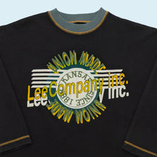 Lade das Bild in den Galerie-Viewer, Lee Sweatshirt "Sanforized Union Made", schwarz, M kurze Ärmel