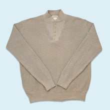 Lade das Bild in den Galerie-Viewer, LL Bean Strickpullover Made in the USA, grün/grau, XL/XXL