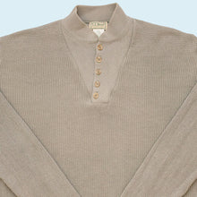Lade das Bild in den Galerie-Viewer, LL Bean Strickpullover Made in the USA, grün/grau, XL/XXL