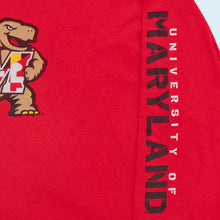 Lade das Bild in den Galerie-Viewer, Champion Longsleeve "University of Maryland", rot, L