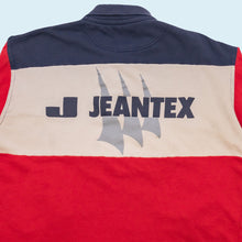 Lade das Bild in den Galerie-Viewer, Jeantex Polo Sweatshirt "International Yachting Wear" 90er, rot/blau, M oversized