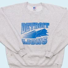 Lade das Bild in den Galerie-Viewer, Russell Athletic Sweatshirt "Detroit Lions" 90er Made in the USA, grau, XL/XXL