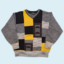 Lade das Bild in den Galerie-Viewer, Carlo Colucci Strickpullover, grau, L/XL
