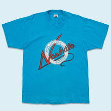 Lade das Bild in den Galerie-Viewer, Fruit of the Loom T-Shirt "Nashville Tennessee" 1986 Made in the USA Single Stitch, blau, L/XL schmal