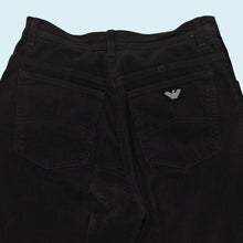 Lade das Bild in den Galerie-Viewer, Armani Jeans Hose "Cord" Made in Italy, schwarz, 29/30