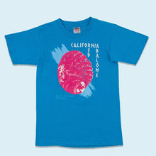 Lade das Bild in den Galerie-Viewer, Oneita T-Shirt "Red Abalone California" 1989 Made in the USA Single Stitch, blau, M/L schmal