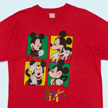 Lade das Bild in den Galerie-Viewer, Disney Fashion T-Shirt "Mickey Mouse" 90er/00er, rot, XL schmal