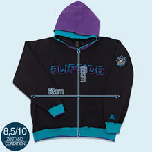Lade das Bild in den Galerie-Viewer, Starter Hoodie "Flipside" 90er, schwarz, L breit