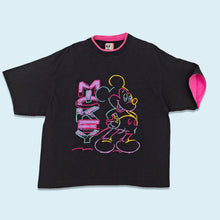 Lade das Bild in den Galerie-Viewer, Disney Designs T-Shirt "Mickey heavy" 90er single stitch Made in the USA, schwarz, L/XL breit