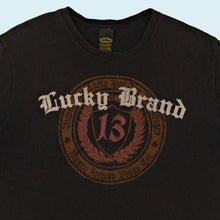 Lade das Bild in den Galerie-Viewer, Lucky Brand T-Shirt "classic fit" 00er Made in Guatemala, schwarz, XL