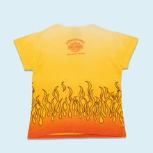 Lade das Bild in den Galerie-Viewer, Harley Davidson T-Shirt/Top "Flames Las Vegas Nevada" 2001 Made in the USA, gelb, L Damen
