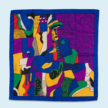 Lade das Bild in den Galerie-Viewer, Seidentuch Picasso 90er, mehrfarbig