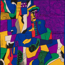 Lade das Bild in den Galerie-Viewer, Seidentuch Picasso 90er, mehrfarbig