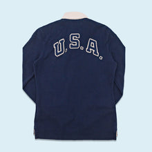 Lade das Bild in den Galerie-Viewer, Ralph Lauren Sport Polo GB Vs. USA 2000er, blau, L Damen