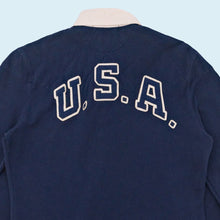Lade das Bild in den Galerie-Viewer, Ralph Lauren Sport Polo GB Vs. USA 2000er, blau, L Damen