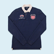 Lade das Bild in den Galerie-Viewer, Ralph Lauren Sport Polo GB Vs. USA 2000er, blau, L Damen