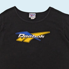 Lade das Bild in den Galerie-Viewer, Reebok Top/T-Shirt Damen 90er Made in the USA, schwarz, L/XL