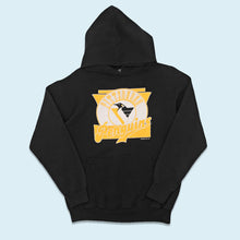 Lade das Bild in den Galerie-Viewer, Jostens Sportswear Hoodie "Pittsburgh Penguins" 1992 Made in the USA, schwarz, S/M