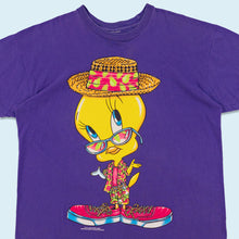 Lade das Bild in den Galerie-Viewer, T-Shirt "Tweety Looney Tunes" 1994 single stitch Made in the USA, lila, L/XL