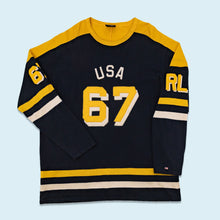 Lade das Bild in den Galerie-Viewer, Polo Jeans Company Sweatshirt 90er made in the USA, schwarz, XXL