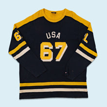 Lade das Bild in den Galerie-Viewer, Polo Jeans Company Sweatshirt 90er made in the USA, schwarz, XXL