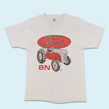 Lade das Bild in den Galerie-Viewer, Fruit of the Loom T-Shirt "Ford 8N" 80er/90er single stitch Made in the USA, grau, L schmal