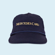 Lade das Bild in den Galerie-Viewer, Mütze "Mercedes Card" 90er, blau, Einheitsgröße