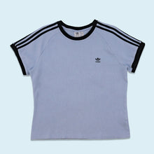 Lade das Bild in den Galerie-Viewer, Adidas T-Shirt 2023, blau/flieder, L/XL Damen