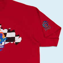 Lade das Bild in den Galerie-Viewer, Disney Sports T-Shirt "Walt Disney Speedway" 1998 single stitch Made in the USA, rot, XL/XXL