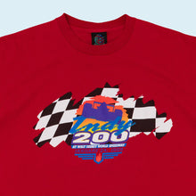 Lade das Bild in den Galerie-Viewer, Disney Sports T-Shirt "Walt Disney Speedway" 1998 single stitch Made in the USA, rot, XL/XXL