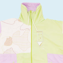 Lade das Bild in den Galerie-Viewer, Mäser Trainingsjacke 90er, grün/lila, L/XL