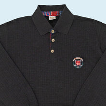 Lade das Bild in den Galerie-Viewer, Via Cortessa Polo Sweatshirt 90er, grau, L