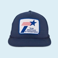 Lade das Bild in den Galerie-Viewer, Cobra Caps Mütze "Texas Department" 90er, blau, Einheitsgröße