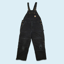 Lade das Bild in den Galerie-Viewer, Carhartt Latzhose "gefüttert" 90er/00er, schwarz, 40/28