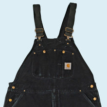 Lade das Bild in den Galerie-Viewer, Carhartt Latzhose "gefüttert" 90er/00er, schwarz, 40/28