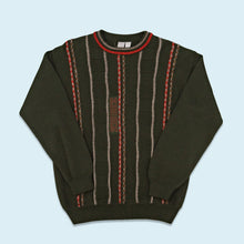 Lade das Bild in den Galerie-Viewer, Strickpullover 90er, grün, M/L