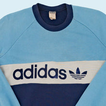 Lade das Bild in den Galerie-Viewer, Adidas Sweatshirt 80er Made in Ireland, blau, M/L