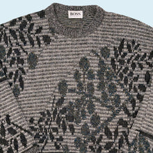 Lade das Bild in den Galerie-Viewer, Hugo Boss Strickpullover 90er Made in Italy, grau, L