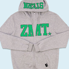 Lade das Bild in den Galerie-Viewer, Zimtstern Zip Hoodie, grau, M/L