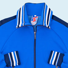 Lade das Bild in den Galerie-Viewer, Snowtime Trainingsjacke 80er, blau, XS/S