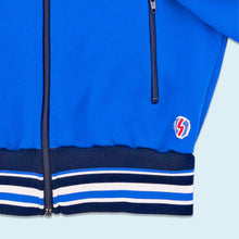 Lade das Bild in den Galerie-Viewer, Snowtime Trainingsjacke 80er, blau, XS/S