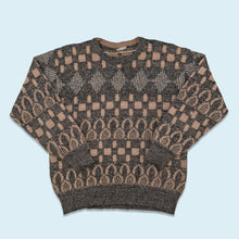 Lade das Bild in den Galerie-Viewer, Strickpullover 90er, grau, M
