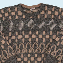 Lade das Bild in den Galerie-Viewer, Strickpullover 90er, grau, M