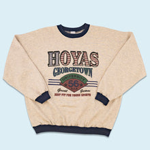 Lade das Bild in den Galerie-Viewer, Sweatshirt "Georgetown Hoyas" 90er, beige, L
