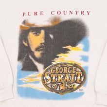 Lade das Bild in den Galerie-Viewer, Jerzees Sweatshirt "George Strait" 1992 Made in the USA, weiß, L/XL