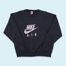 Lade das Bild in den Galerie-Viewer, Nike Sweatshirt "Nike Air" 80er/90er, schwarz, L