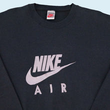 Lade das Bild in den Galerie-Viewer, Nike Sweatshirt "Nike Air" 80er/90er, schwarz, L