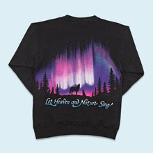 Lade das Bild in den Galerie-Viewer, Signal Sports Sweatshirt "let heaven and nature sing" 1993, schwarz, M
