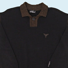 Lade das Bild in den Galerie-Viewer, Carlo Colucci Strickpullover 90er/00er, schwarz, XL